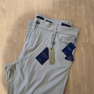 Marc Asher Performance Classic Fit 5-Pocket Pants Khaki 38x32 MSRP $68 NWT